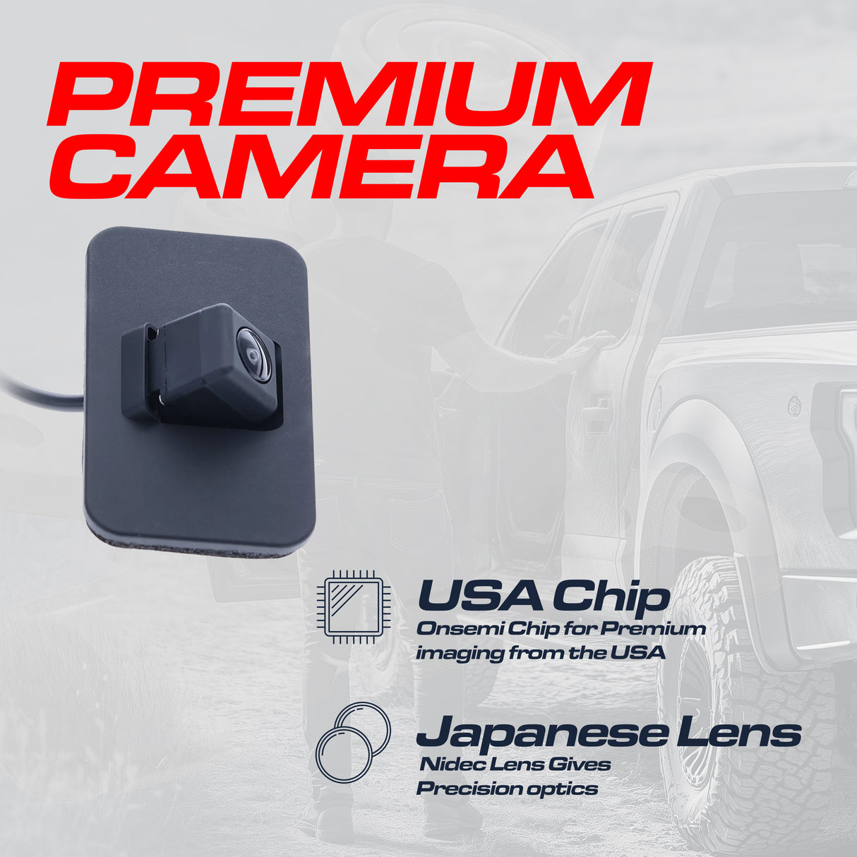 Cadillac Escalade (2015-2020) / Chevrolet Suburban (2015-2020), Tahoe (2015-2020) / GMC Yukon (2015-2020), Yukon Denali (2015-2020) OEM Replacement Backup Camera OE Part # 23378804, 23404613, 23432248 - Master Tailgaters