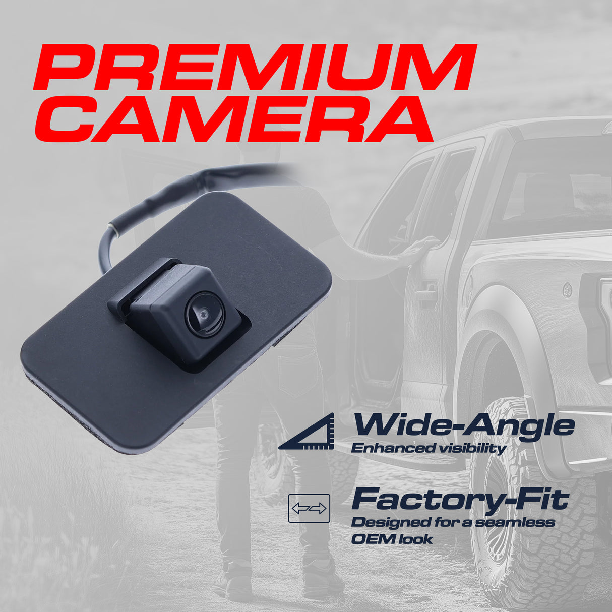 Cadillac Escalade (2015-2020) / Chevrolet Suburban (2015-2020), Tahoe (2015-2020) / GMC Yukon (2015-2020), Yukon Denali (2015-2020) OEM Replacement Backup Camera OE Part # 23378804, 23404613, 23432248 - Master Tailgaters