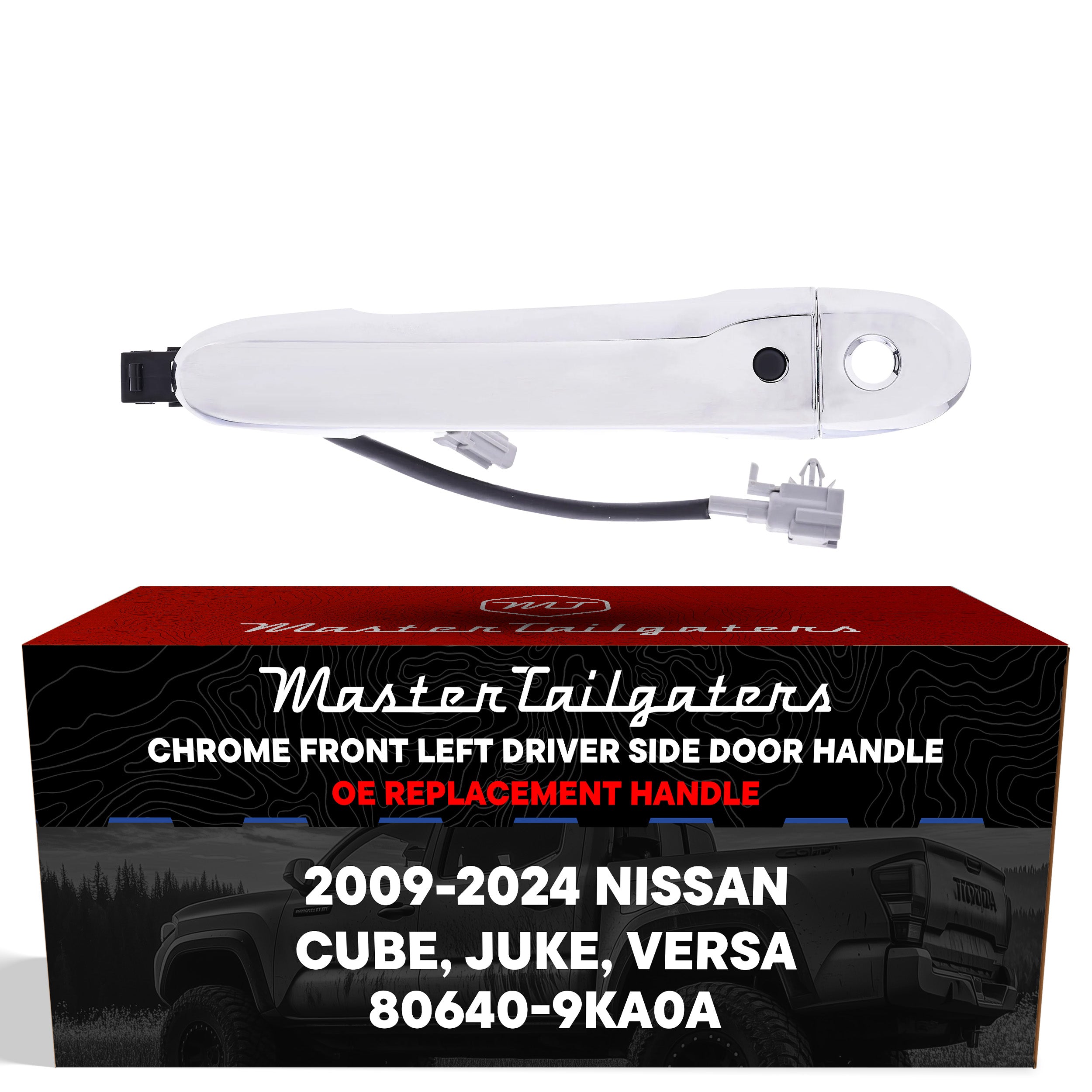 【E11832】 BRAND Exterior Door Handle Chrome Replacement for Nissan Cube (09-14