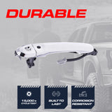 Exterior Door Handle Chrome Replacement for Nissan Cube (09-14), Juke (11-17), Versa (12-24) OE Part # 80640-9KA0A | Front Left Driver Side w/ Keyhole Cover