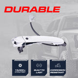 Exterior Door Handle Chrome Replacement for Nissan Cube (09-14), Juke (11-17), Versa (12-24) OE Part # 80640-9KA0A | Front Right Passenger Side w/o Keyhole Cover