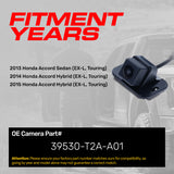 Honda Accord Sedan (EX-L, Touring) 2013, Accord Hybrid (EX-L, Touring) 2014-2015 OEM Replacement Backup Camera OE Part # 39530-T2A-A01 - Master Tailgaters
