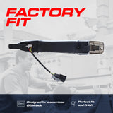 Exterior Door Handle Chrome Replacement for Nissan Murano (2015-2024), Rogue (2014-2024) OE Part # 80640-4BA1C, 80640-4BA0B | Front Right Passenger Side w/o Keyhole