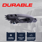 Exterior Door Handle Black Primed Replacement for Nissan Sentra B16 (2007-2012) (Smart Entry System w/o Sensor) OE Part # 80607-ZT52B, 80607-ET92A | Front Left Driver Side