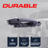 Exterior Door Handle Black Primed Replacement for Nissan Sentra B16 (2007-2012) (Smart Entry System w/o Sensor) OE Part # 80606-ZT52B, 80606-ET92A | Front Right Passenger Side w/o Keyhole