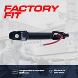 Exterior Door Handle Black Primed Replacement for Toyota Corolla (09-13), Prius (04-09), RAV4 (09-12) OE Part # 69210-02110-C1, 69210-12320-C1 | Front Left Driver Side w/ Keyhole Cap