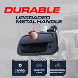 Tailgate Handle Upgraded Black Metal Replacement for Toyota Tundra (2000-2006) OE Part # 69090-0C010 | Tailgate Handle w/ Keyhole