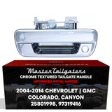 Tailgate Handle Upgraded Chrome Metal Replacement for Chevrolet Colorado (2004-2014) / GMC Canyon (2004-2014)