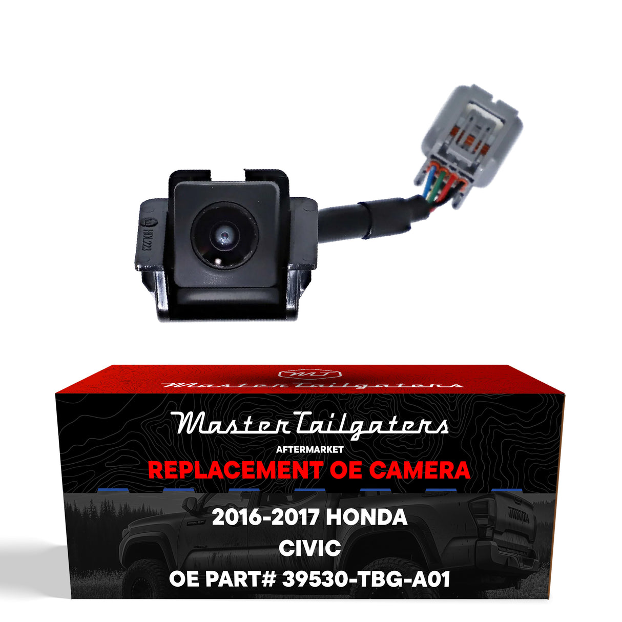 Honda Civic Coupe 2016, Civic Coupe (EX-L, EX-T, LX, LX-P, Touring Model) 2017 OEM Replacement Backup Camera OE Part # 39530-TBG-A01