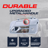 Tailgate Handle Upgraded Chrome Metal Replacement for Toyota Tundra (2007-2013) OE Part # 69090-0C051, 69090-0C050 | Tailgate Handle w/ Rear Camera Hole, w/ Keyhole