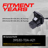 Honda CR-V (EX, EX-L, SE, Touring Model) 2015-2016 OEM Replacement Backup Camera OE Part # 39530-T0A-A21