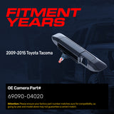 Tailgate Handle Upgraded Black Metal Replacement for Toyota Tacoma (2009-2015) OE Part # 69090-04020 | Tailgate Handle w/o Keyhole, w/ Camera Hole
