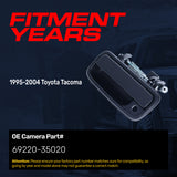 Exterior Door Handle Upgraded Black Metal Replacement for Toyota Tacoma (1995-2004) OE Part # 69220-35020 | Front LH w/ Keyhole