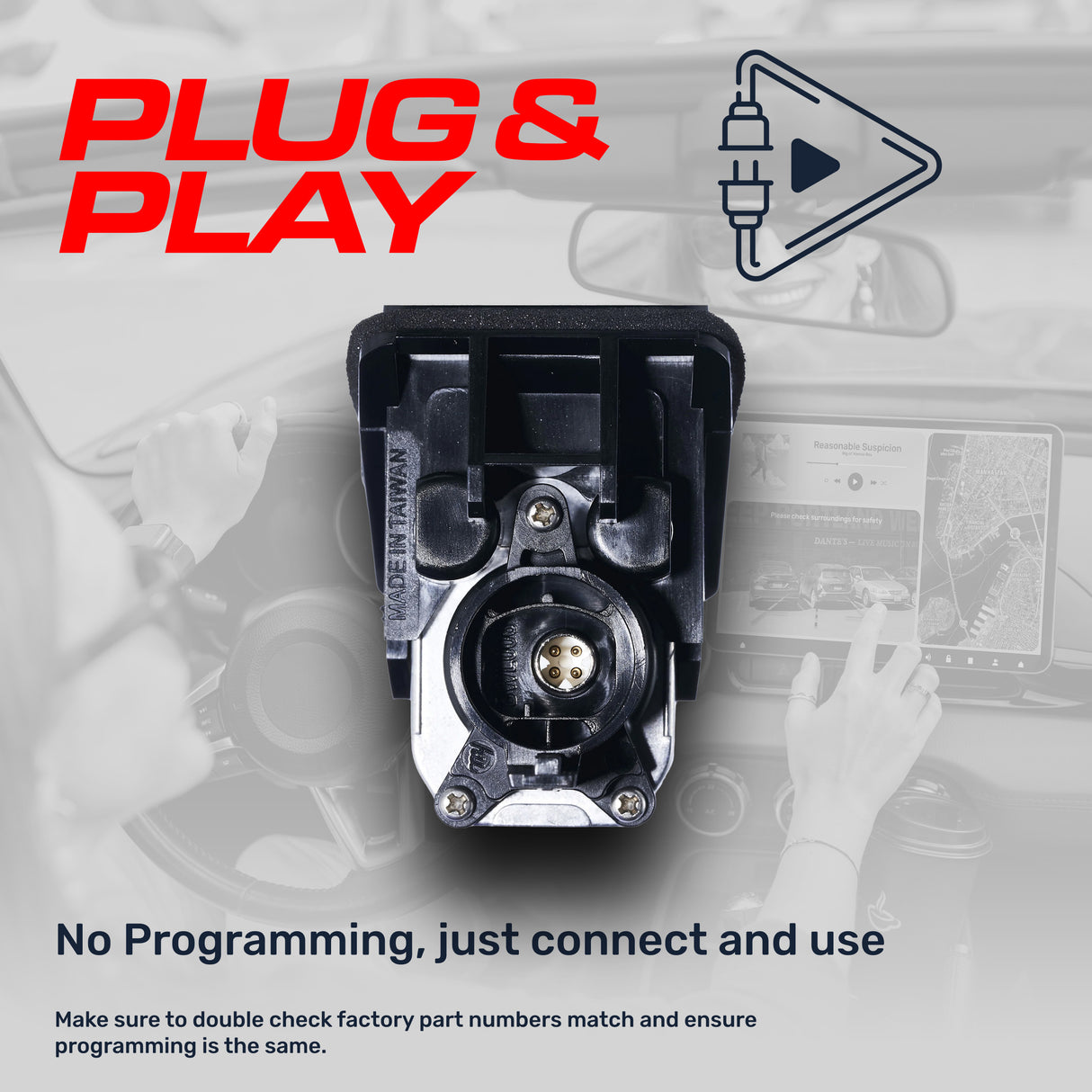 BMW 2/3/4/5/7 Series (2009-2020), M2/M3/M4 (2015-2018), X1/X3/X5/X6 (2010-2015) OEM Replacement Backup Camera OE Part # 66539191224, 66539200566, 66539216283, 66539240351 - Master Tailgaters