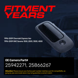 Exterior Door Handle Upgraded Black Metal Replacement for Chevrolet Express Van (1996-2009) / GMC Savana 1500, 2500, 3500, 4500 (1996-2009)