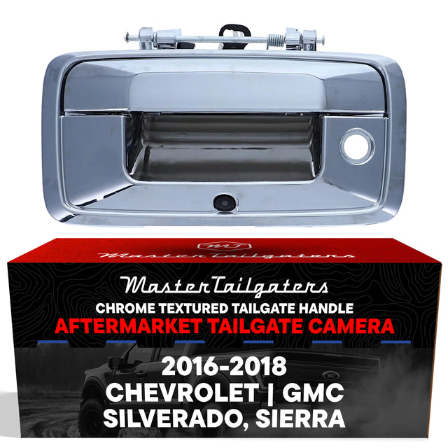 Chevrolet Silverado / GMC Sierra (2016-2018) Chrome Replacement Tailgate Handle with Backup Camera - Master Tailgaters