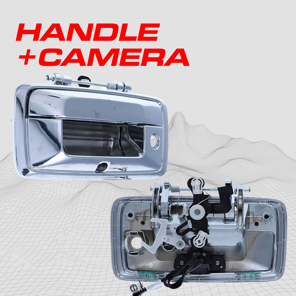 Chevrolet Silverado / GMC Sierra (2016-2018) Chrome Replacement Tailgate Handle with Backup Camera - Master Tailgaters