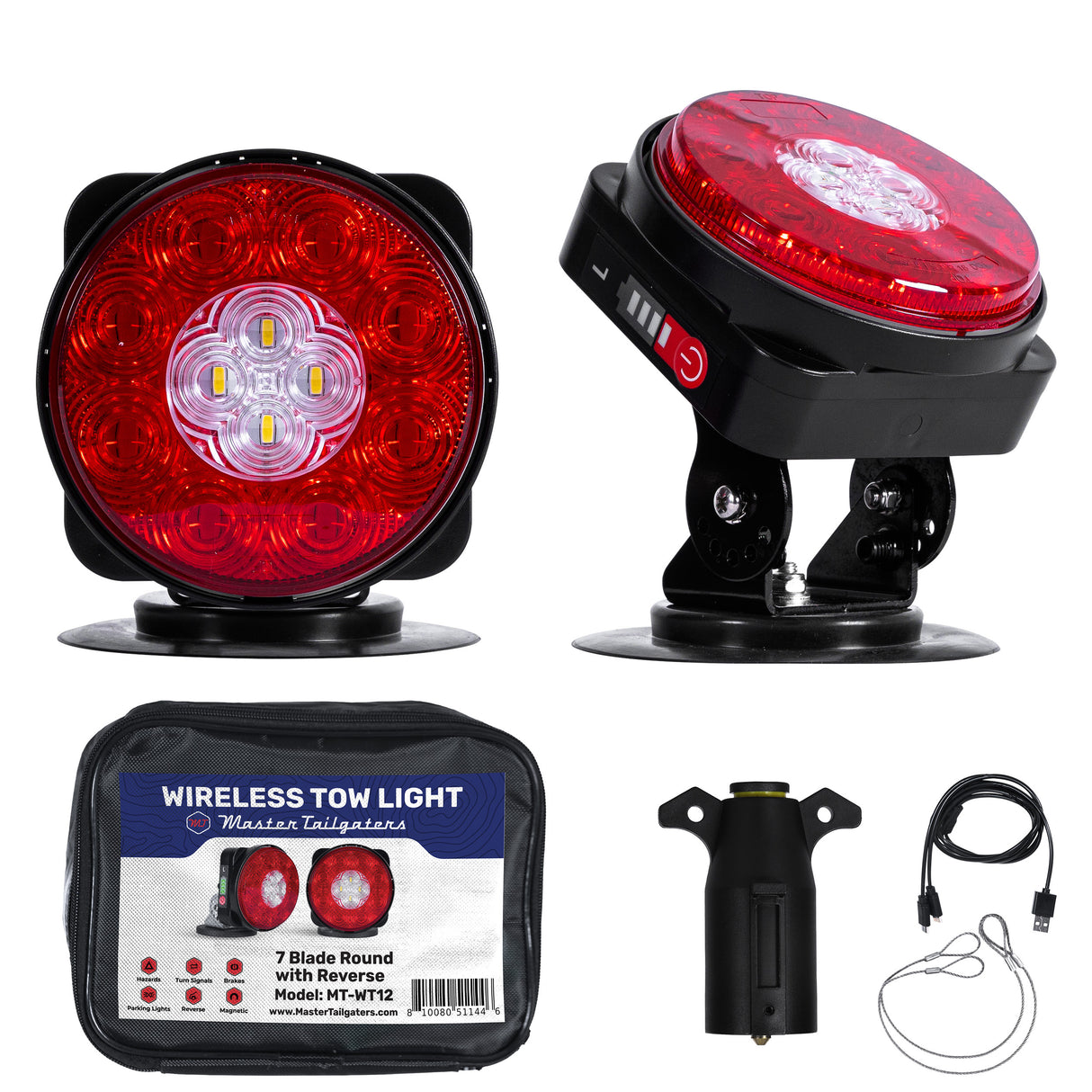 wireless tow light with packaging and accessories