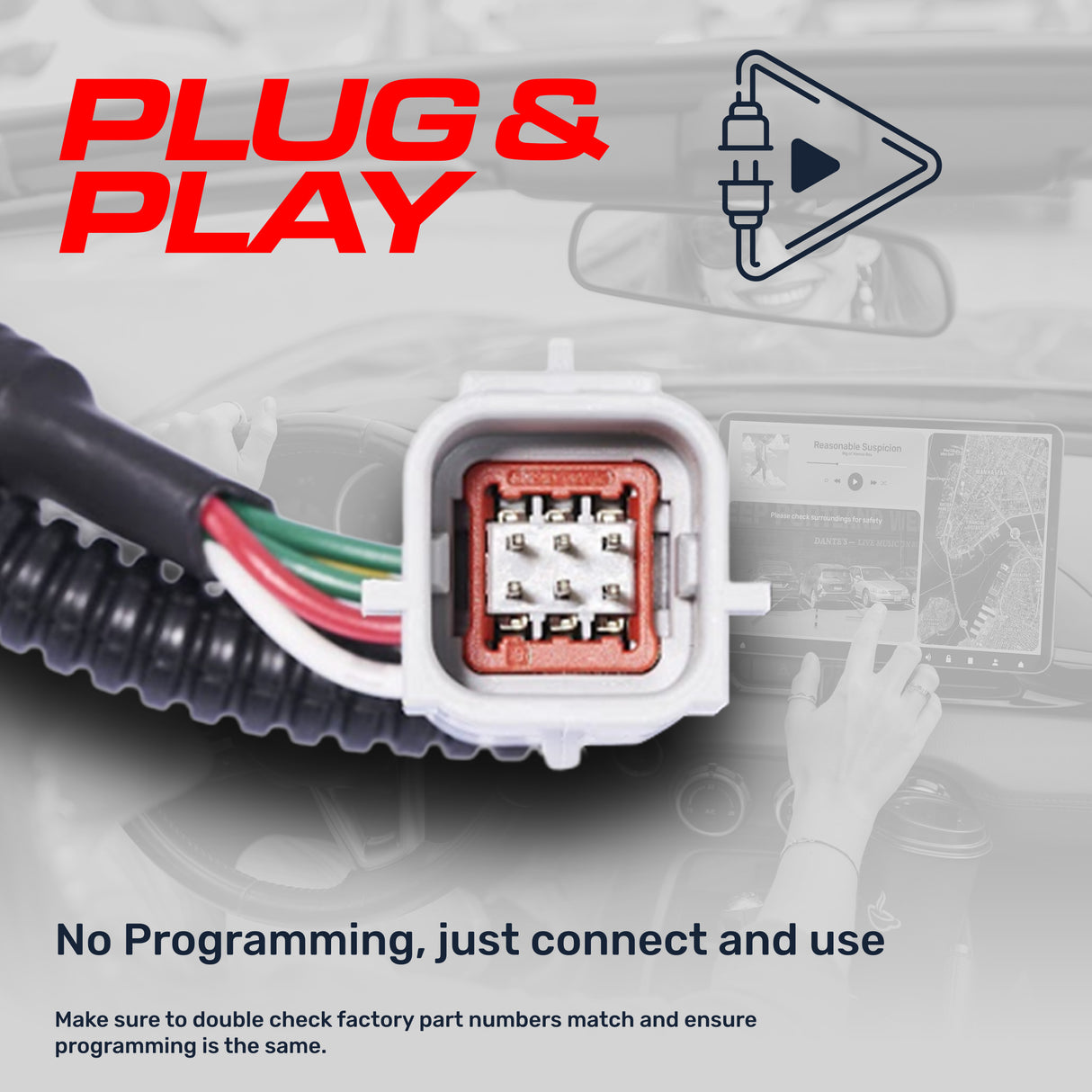 Buick Encore (13-22), Chevrolet Trax (13-22), Chevrolet Equinox (14-15), GMC Terrain/Terrain Denali (14-17) OEM Replacement Backup Camera OE Part # 22868129, 42389646 - Master Tailgaters