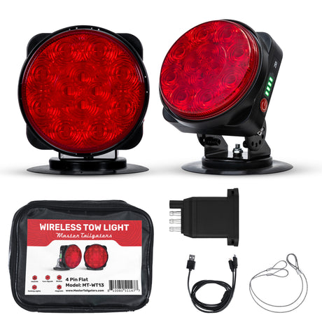wireless tow light with packaging and accessories