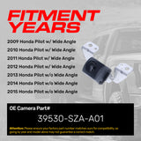 Honda Pilot w/ Wide Angle (2009-2012), Pilot w/o Wide Angle (2013-2015) OEM Replacement Backup Camera OE Part # 39530-SZA-A01 - Master Tailgaters