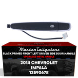 Exterior Door Handle Black Primed Replacement for Chevrolet Impala (2014) OE Part # 13590678 | Front Left Driver Side