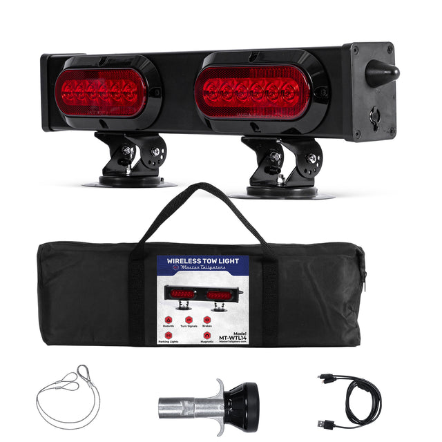 wireless tow light with packaging and accessories