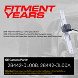 Infiniti G37 Coupe (08-13), Q60 Coupe [Base, Journey, Premium, Sport, Sport Limited, IPL Model] (14-15) OEM Replacement Backup Camera OE Part # 28442-JL00A, 28442-JL00B