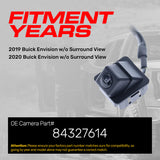 Buick Envision w/o Surround View (2019-2020) OEM Replacement Backup Camera OE Part # 84327614
