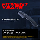 Exterior Door Handle Black Primed Replacement for Chevrolet Impala (2014) OE Part # 13590679, 13586018 | Front Right Passenger Side w/o Keyhole