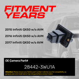 Infiniti QX50 w/o AVM (2015-2017) OEM Replacement Backup Camera OE Part # 28442-3WU1A