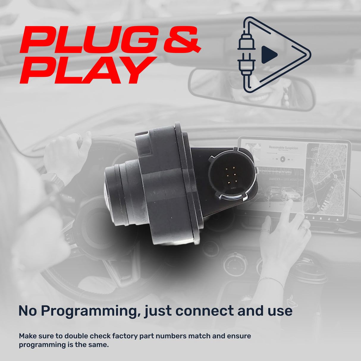 Jeep Compass (2017-2021) OEM Replacement Backup Camera OE Part # 4672771AC