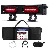 Master Tailgaters 20" Wireless Pivot Tow Double Light Bar | Ultra Bright LED | Multi Functional Signal Lights | Sturdy Magnetic Mount | 7 Blade Round Connection | Reverse Lights Function