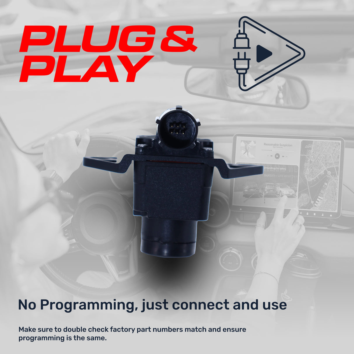 Jeep Grand Cherokee (2014-2015) OEM Replacement Backup Camera OE Part # 68375333AA