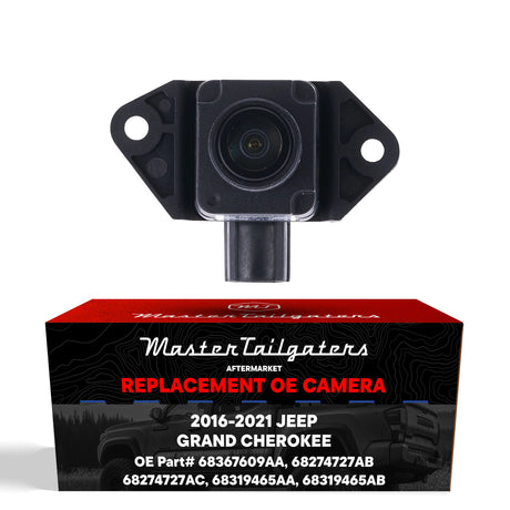 Jeep Grand Cherokee (2016-2021) OEM Replacement Backup Camera OE Part # 68367609AA, 68274727AB, 68274727AC, 68319465AA, 68319465AB - Master Tailgaters