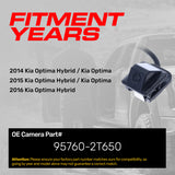 Kia Optima (2014-2015), Optima Hybrid (2014-2016) OEM Replacement Backup Camera OE Part # 95760-2T650