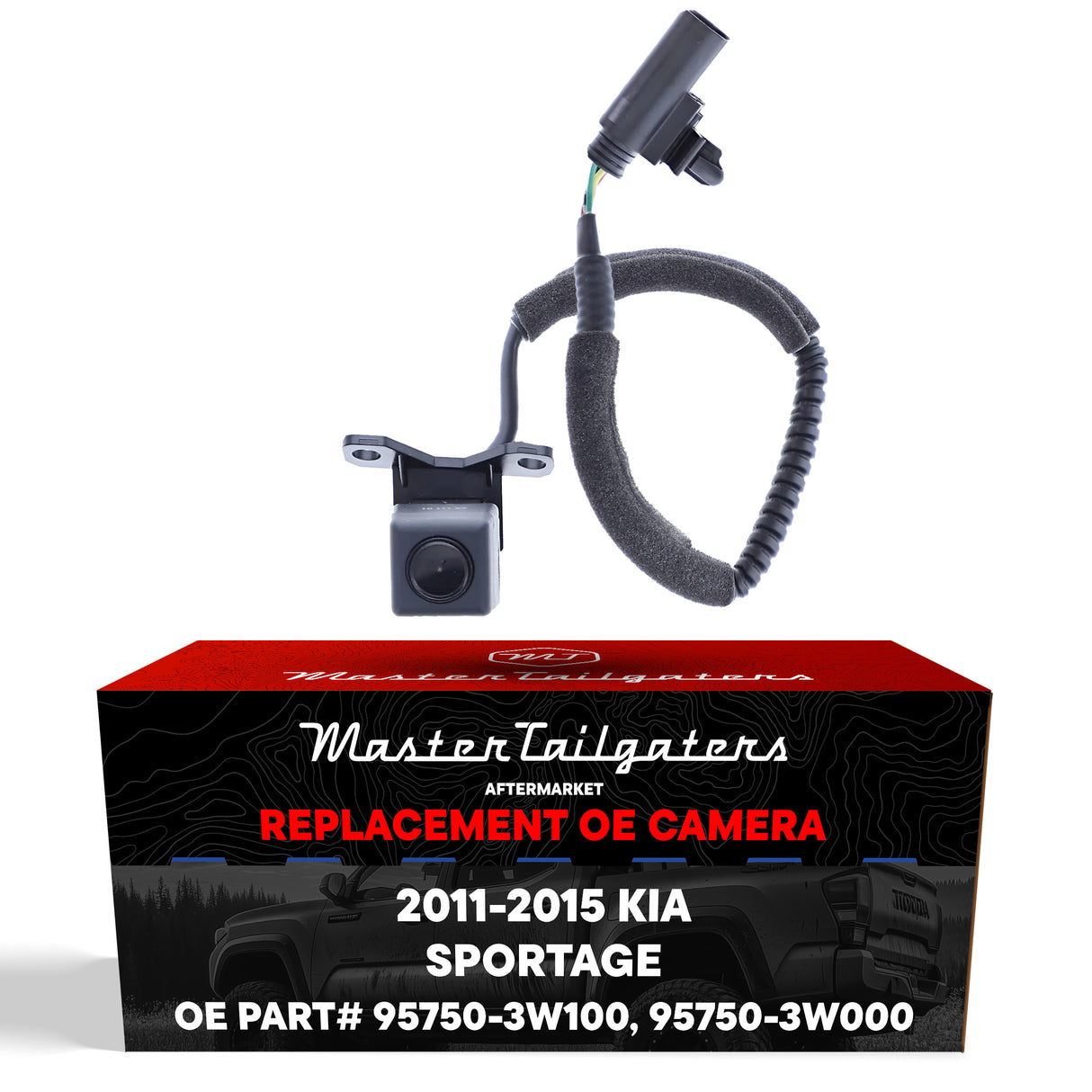 Kia Sportage w/o Parking Line (11-12) [To 12-1-11], Sportage w/o Parking Line (12-15) [From 12-1-11] OEM Replacement Backup Camera OE Part # 95750-3W100, 95750-3W000
