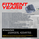 Buick Encore GX (2020-2023) / Chevrolet Silverado 1500/2500/3500 (2019-2024), TrailBlazer (2021-2023) / GMC Sierra 1500/2500/3500 (2019-2024) OEM Replacement Backup Camera OE Part# 23390515, 42549755