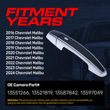 Chevrolet Malibu (2016-2024) Black/Chrome Replacement Exterior Door Handle | Front Left Driver Side w/o Keyhole