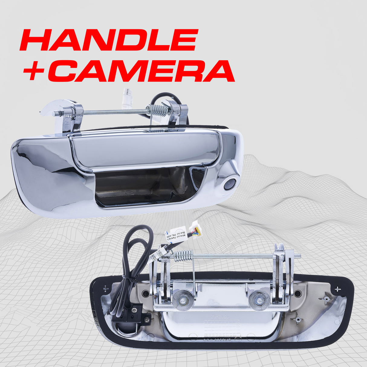 Dodge Ram (2002-2009) Chrome Replacement Tailgate Handle with Backup Camera - Master Tailgaters