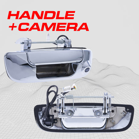 Dodge Ram (2002-2009) Chrome Replacement Tailgate Handle with Backup Camera - Master Tailgaters