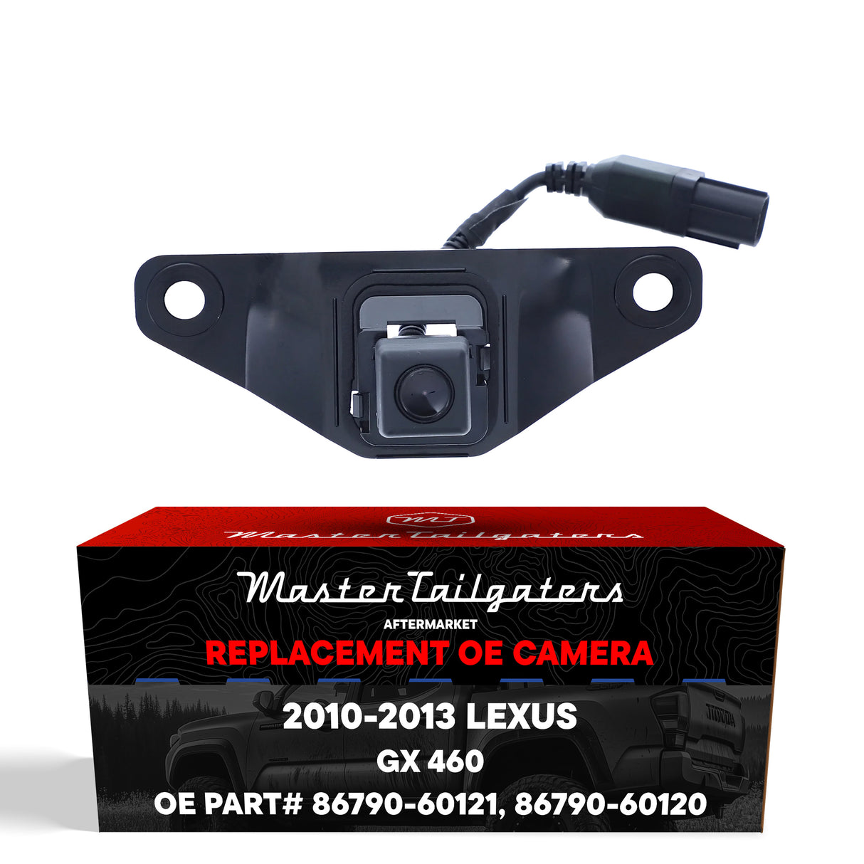 Lexus GX 460 (2010-2013) OEM Replacement Backup Camera OE Part # 86790-60120, 86790-60121