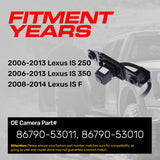 Lexus IS 250/350 (2006-2013), IS F (2008-2014) OEM Replacement Backup Camera OE Part # 86790-53010, 86790-53011