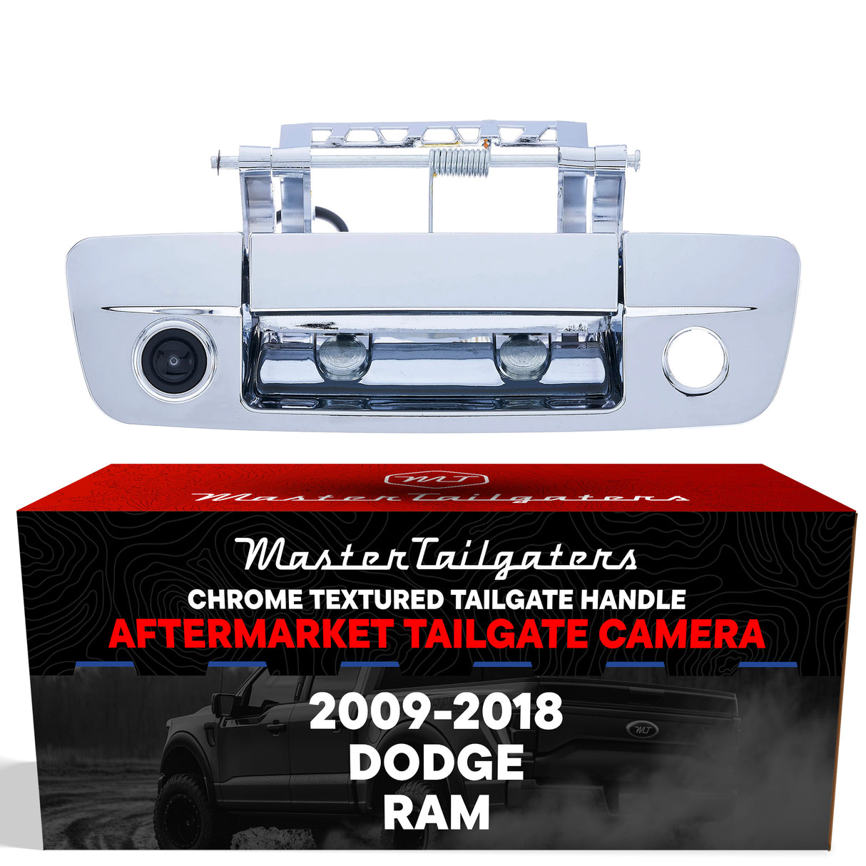 Dodge Ram (2009-2018) Chrome Replacement Tailgate Handle with Backup Camera - Master Tailgaters