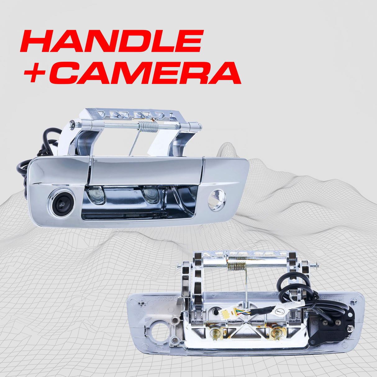 Dodge Ram (2009-2018) Chrome Replacement Tailgate Handle with Backup Camera - Master Tailgaters