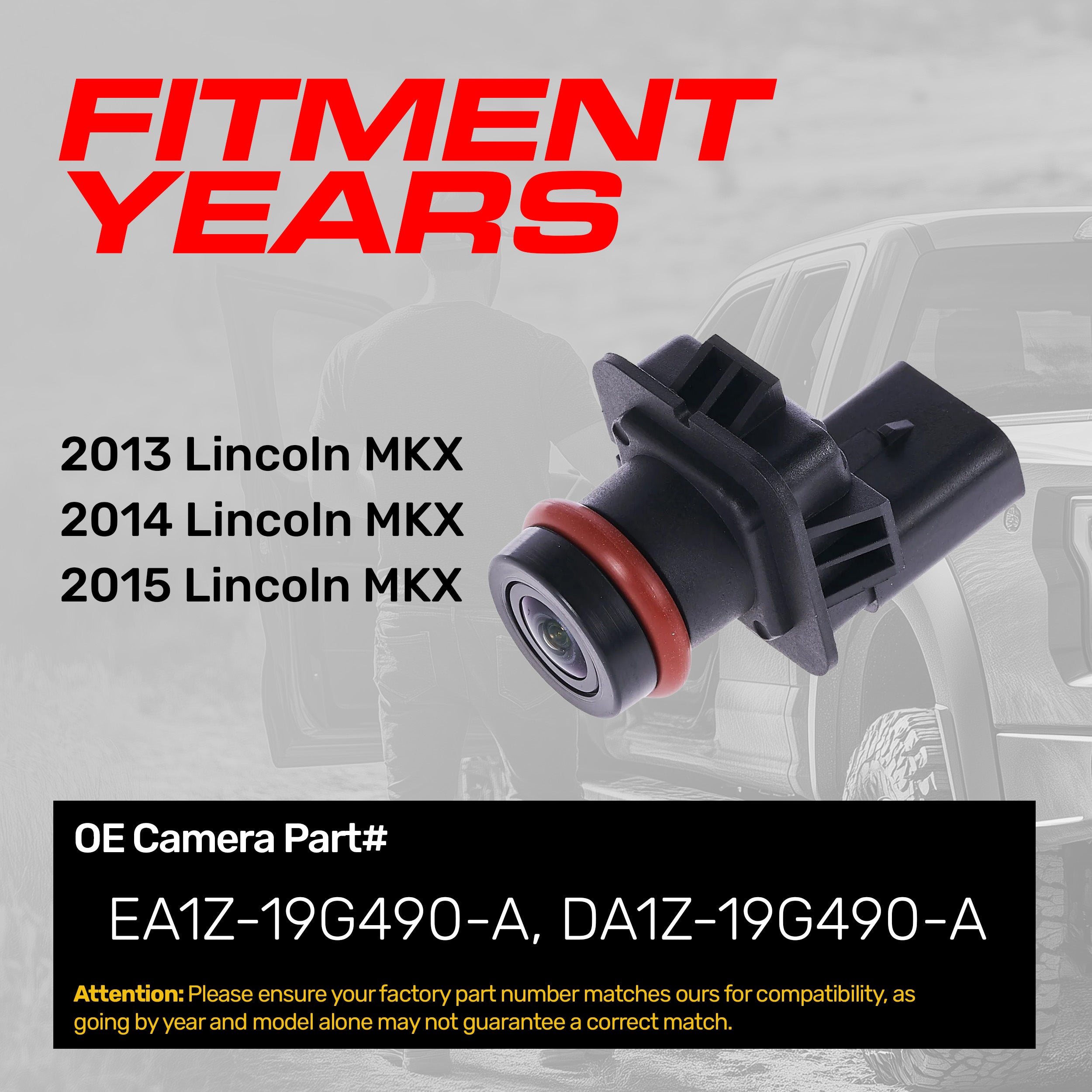 Lincoln MKX (2013-2015) OEM Replacement Backup Camera OE Part