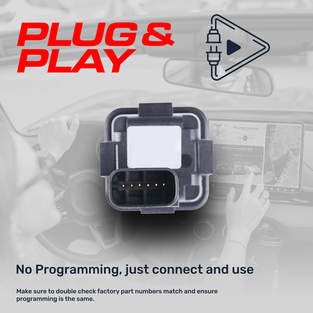 Lincoln MKX (2013-2015) OEM Replacement Backup Camera OE Part # DA1Z-19G490-A, EA1Z-19G490-A