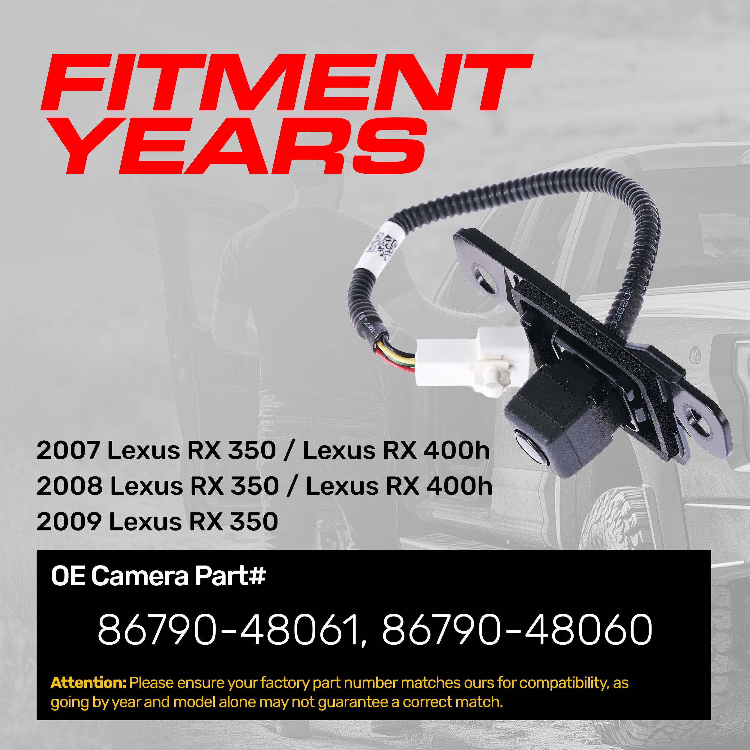 Lexus RX 350 (2007-2009), RX 400h (2007-2008) OEM Replacement