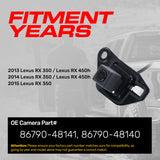Lexus RX 350 (2013-2015), RX 450h (2013-2014) OEM Replacement Backup Camera OE Part # 86790-48140, 86790-48141 - Master Tailgaters