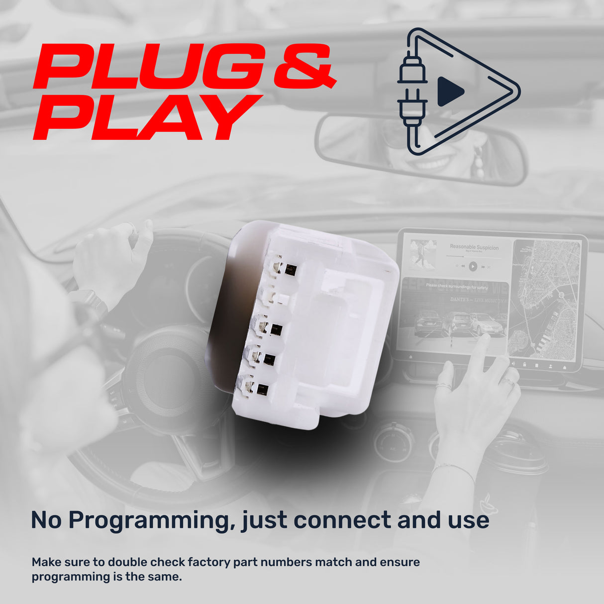 Mazda 3 Hatchback (2014-2018) OEM Replacement Backup Camera OE Part # BHY1-67-RCX, BHN9-67-RC0A, BHN9-67-RC0 - Master Tailgaters